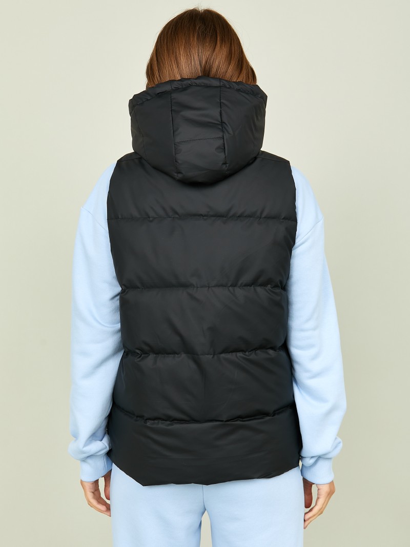 Жилет утепленный с капюшоном - фото описания №4