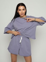 Костюм женский с шортами оверсайз - EKZO