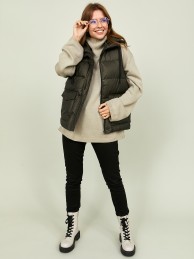 Утепленный жилет с капюшоном - EKZO